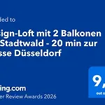 Design-loft Mit 2 Balkonen Am Stadtwald - 20 Min Zur Messe Duesseldorf דירה קרפלד