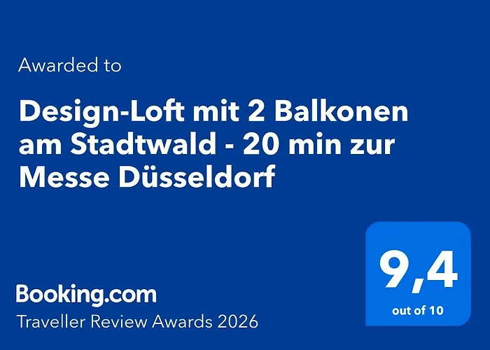 Design-loft Mit 2 Balkonen Am Stadtwald - 20 Min Zur Messe Duesseldorf 公寓 克雷费尔德
